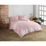 Kristal Ranforce Çift Kişilik Nevresim Takımı - 200 x 220 cm - Pembe