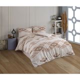 Kristal Ranforce Tek Kişilik Nevresim Takımı - 160 x 240 cm - Kahve