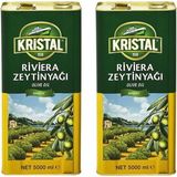 Kristal Riviera Zeytinyağı Teneke 2 x 5 Lt - 10 lt