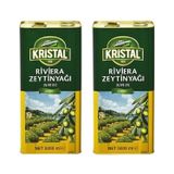 Kristal Riviera Zeytinyağı Teneke, 5L, 2'li Paket