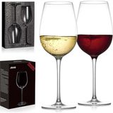 Kristal Şarap Kadehleri - Elde Üfleme Kırmızı Veya Beyaz Şarap Kadehleri - 510 ml - 2'li Set - - Çok Renkli - Standart