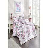 Kristal Style Nevresim Takımı Çift Kişilik - Pembe - 200 x 220 cm