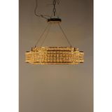 Kristal Taşlı Gold Halka Led Avize 3 Renk Işıklı Modern Aydınlatma