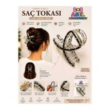 Kristal Taşlı Helen Model Lüks Seri Büyük Boy Mandal Toka asel p30