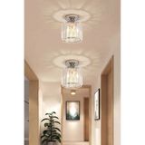 Kristal Taşlı Model Modern Tekli Plafonyer Model Krom Avize
