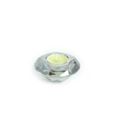 Kristal Tealight Mumluk - Füme