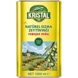 Kristal Teneke 1 lt Natural Sızma Dolgun Güçlü Zeytinyağı