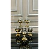 Kristal Titanyum 300 ml Gold Ayaklı Kahve Yanı Su Bardağı - Seçenek 1