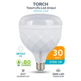 Kristal Torch 30w Yüksek Güçlü SMD LED Ampul - Beyaz Işık - E27 Duy - Enerji Tasarruflu