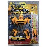Kristalgift Sarı Turuncu Bumble Bee Dönüşen Oyuncak Robot Araba