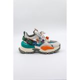 Kriste Bell Ithal Renkli Model Kadın Sneakers Spor Ayakkabı KB0016 Bej