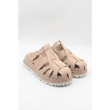 Kriste Bell Kristebell Ithal Kadın Süet Deri Sandalet K262 - M - 13 - 53 - Süet Bej