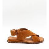 Kriste Bell Süet Deri Sandalet KB706 Suet Taba