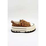 Kristebell Ithal Özel Seri Kadın Dolgu Taban Sneaker Ayakkabı KB1015 - Leopar - 36