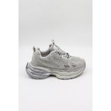 Kristebell Ithal Özel Seri Kadın Taşlı Sneaker Ayakkabı KB1030 - Gri - 36