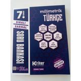 Kriter Akademi 7. Sınıf Milimetrik Türkçe Soru Bankası