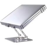 Krizantem 360 Dönebilen Masaüstü Metal Tablet Tutucu Yükseklik Ayarlı Metal Masa Telefon Tutucu Tablet Standı - 1 adet tablet stand - Gri