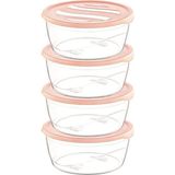 Krizma Yuvarlak Saklama Kabı 4 Lü No:1 -ÇNK2153 - Renkli