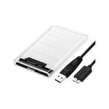 Krl 2.5" USB 3.0 Harici SSD Harddisk Şeffaf Taşınabilir HDD Kutusu 2,5 Inç Destekli