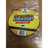 Krl 20MMX10MT-ÇIFT Taraflı Yapışkanlı Köpük Bant 4 Adet - 20 mm