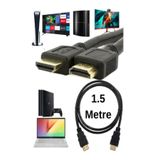 KRL Hdmı Kablo 1.5 Metre HDMI Kablo | PS3 PS4 PS5 TV Laptop PC Uyumlu | Çift Sargılı