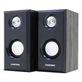 Krl Pc Hoparlör USB 2.0 Ahşap Full -Bass Tizz - Siyah
