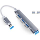 Krl Type-C To USB Hub 4 Port Çoklayıcı Macbook ile Uyumlu Yüksek Hızlı Bağlantı