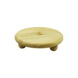 Krm Bamboo Bambu Sunum Tabak Ayaklı 11X11CM (5047) Krm