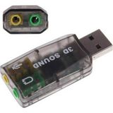 KRM İletişim USB Ses Kartı 5.1 3D Sound Harici Audio Çevirici USB Bağlantı Uyumlu Yüksek Performans