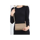 Kroko Desenli 3 Gözlü Günlük Kadın Mini El & Omuz Çantası(24X12)