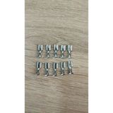 Krom 100 Adet Sf1/2d (Mini) Izolesiz Dişi Fiş Terminal Soket Kablo Ucu - Gri