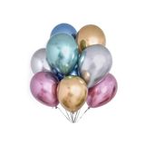 Krom Balon Metalik Parlak Karışık 20 Adet