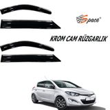 Krom cam rüzgarlığı 1,2mm Hyundai i20 2014 4'lü / CARU437