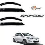 Krom Cam Uyumlu Ruzgarligi 1,2Mm Hyundai I20 2014 4Lu / Caru437