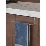 Krom Dolap Kapak Askısı, Havlu Askı Aparatı, Banyo Havluluk, Pratik Geçmeli Tasarım - Altın - Gri - Seçenek 1