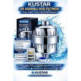 Krom Duş Filtresi Kireç Önleyici & Klor Azaltıcı Arıtmalı Duş Başlığı Filtresi