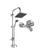 Krom Duş Seti Krom Banyo Bataryası Komple Set - Paslanmaz - Yüksek Kaliteli