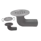 Krom Flanşlı Plastik Yer Süzgeçi 38 mm