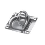 Krom Gömme Kulp 40x40mm