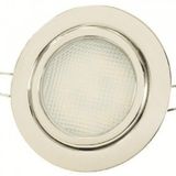 Krom Gömme Spot 12 V Gün Işığı 9 Led Yaylı