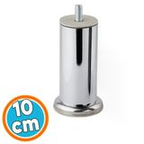Krom Gümüş 10 Cm 51 Mm Kalın Metal Mobilya Ayağı Modern Dayanıklı Koltuk Kanepe Tv Ünitesi M8 Civata