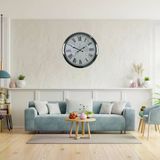 Krom Imperium 52 Cm Metal Dünya Haritası Duvar Saati