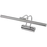 Krom Kasa Led Flüt Aplik | 6W | 3200K Gün Işığı | 35Cm | Duvar Tipi Ayna/Tablo/Resim/Banyo Üstü Dekoratif Işık | Ip20 İç Mekan Kullanım
