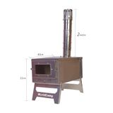 Krom Katlanır Çadır Sobası Camsız
