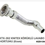 Krom Körüklü Lavabo Sifonu