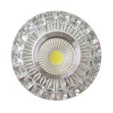 Krom Kristal Cam Sıva Altı Spot Cob Led Armatür Beyaz Işıklı