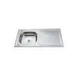 KROM Lavabo Evyesi 45x75 Tezgah Altı Paslanmaz Çelik
