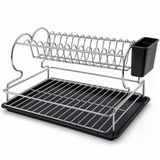 Krom - Metal 2 Katlı Tabaklık - Bulaşıklık BX40
