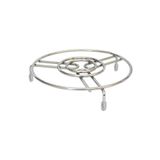 Krom Metal Yuvarlak Tencere Çaydanlık Altlığı Nihale 19Cm