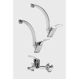 Krom Mix Eviye Lavabo Banyo 3 Lü Set